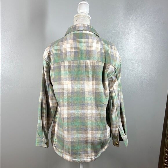 Members Mark Plaid Button-Up Jacket/Shacket - Picture 2 of 7
